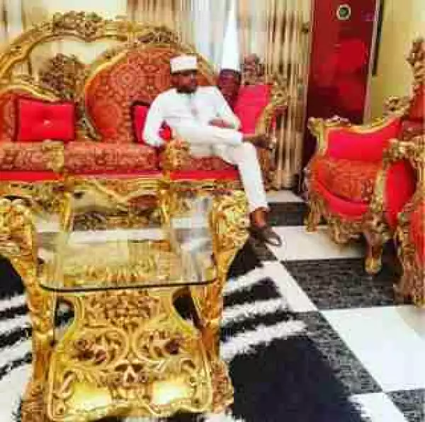 E-Money Shows Off His Golden Sitting Room